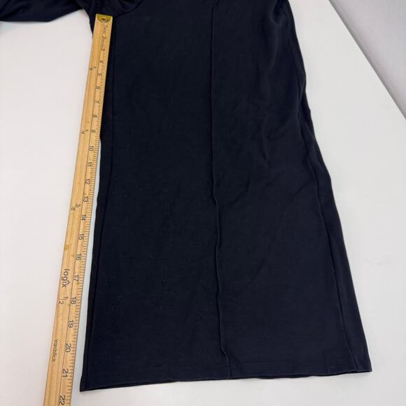 J Jill Wearever Forward Seam Wide Leg Crop Pants Women L Black Basic Minimalist - Picture 4 of 8